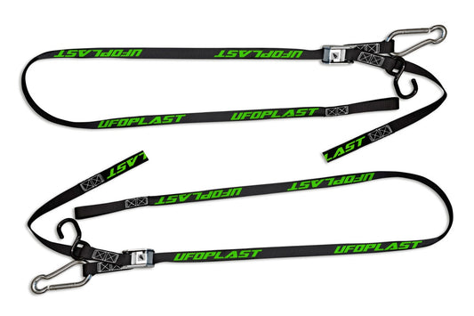 Tie-down straps for securing a motorcycle (set of 2)