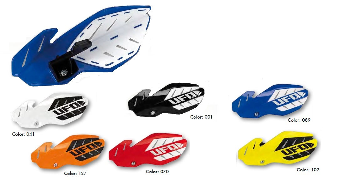 Replacement plastics for Flame handguards color blue/white