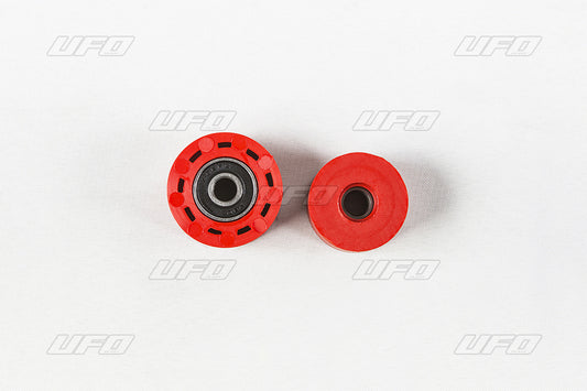 Chain roller set 2 pcs upper and lower Honda CRF 450R/X 12-16, CRF 250R 12-18 color red (8x38x24 mm) and (8x34x24 mm) 79-5014, 79-5015