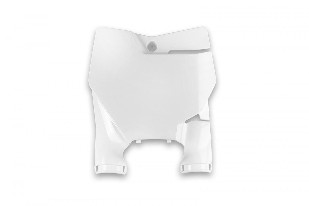 Front number plate Gas Gas MC 85 21 color white (Stadium with fork guards)