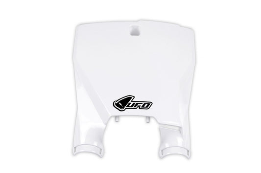 Front number plate Husqvarna TC 125/250, FC 450/350/250 16-21, TC 300 16-18 color white (Stadium with fork guards)