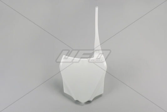 Front number plate Kawasaki KX 85 14-25, KX 100 14-21, KX 112 22-25 color white