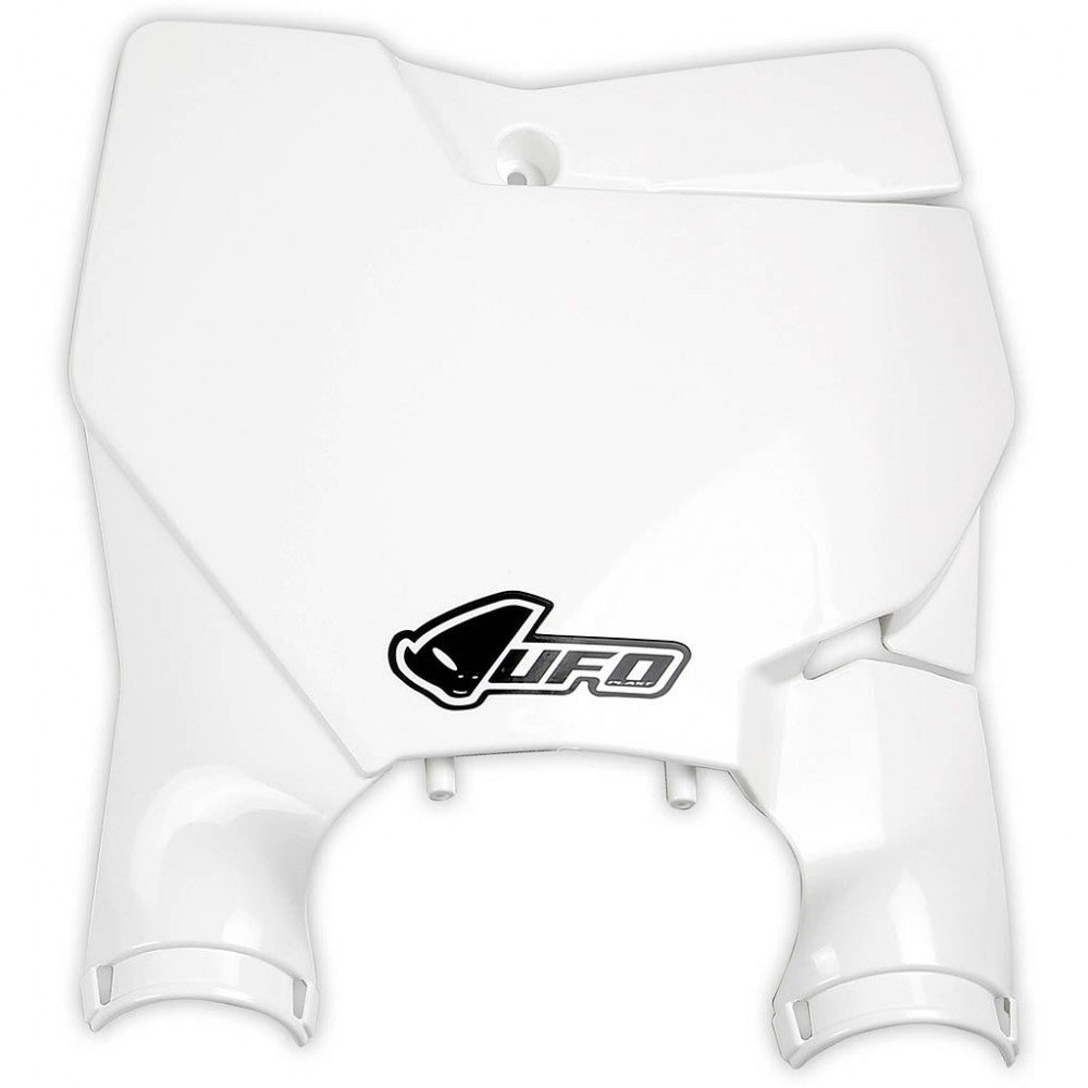 Front number plate KTM SX/SX-F 16-20 (except SX 250 16) color white 2020 (Stadium with fork guards)