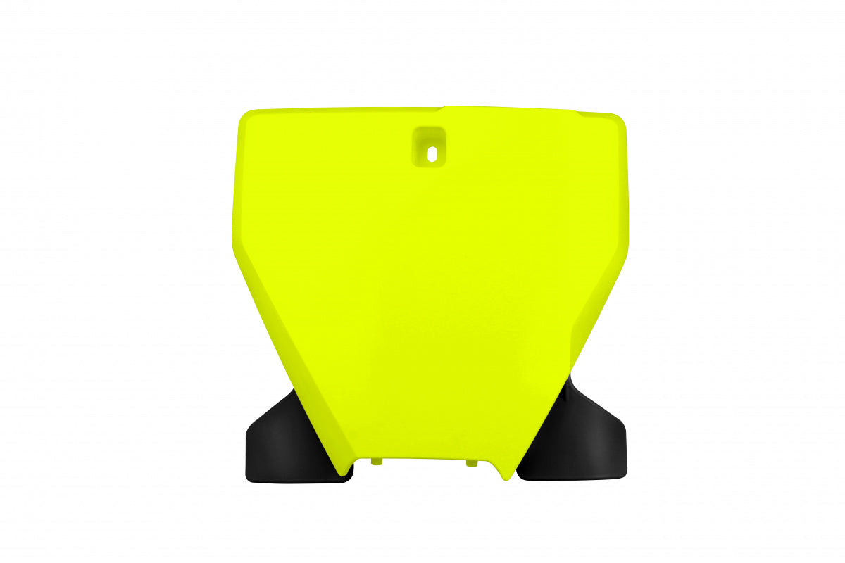 Front number plate with extension Husqvarna TC 125/250 19-21, FC 250/350/450 19-21 color yellow fluo