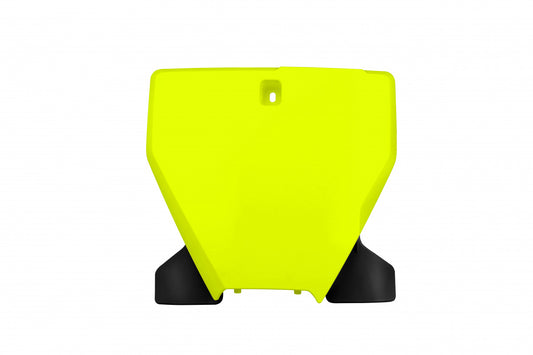 Front number plate with extension Husqvarna TC 125/250 19-21, FC 250/350/450 19-21 color yellow fluo