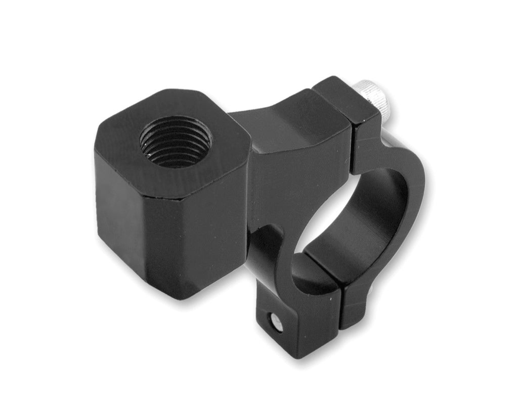 Mirror adapter (CNC bracket) (internal thread M10 x 1.25 right) black color (22MM) (TM19)
