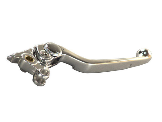 Brake lever Husqvarna Aprilia RSV 1000, Tuono, RS 250, Ducati Monster, Multistrada, Supersport, silver color (73721)