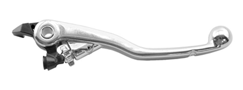 Brake lever Husqvarna 125, 250, 300 2T, KTM 125, 250 2T, Magura pump forged, silver color (DHKT05SVK)(75271)