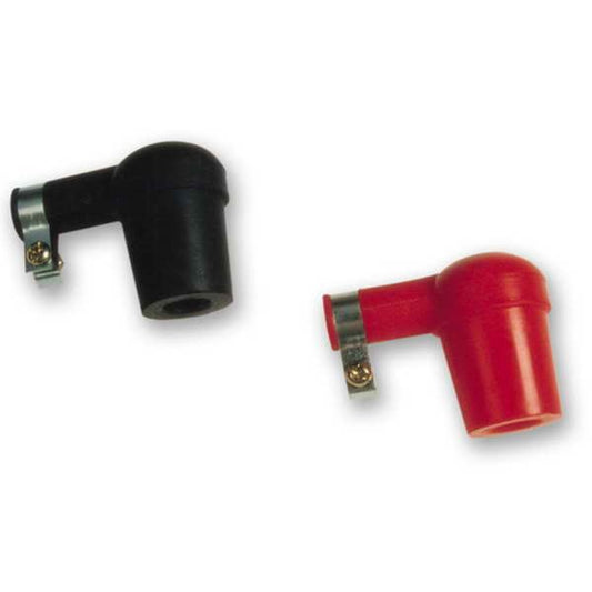 Spark plug cap, 90° angle, short, red color (260)