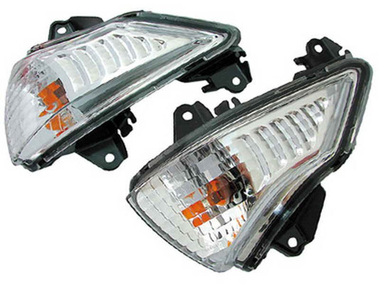 Indicator left white Kawasaki ER‑6F, ER‑6N 650 2009–2013 (13718)