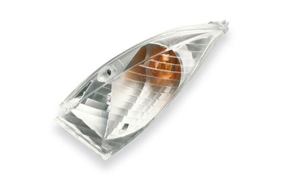 Turn signal lens front left transparent Peugeot Vivacity 50/100 2002–2008 (8302)