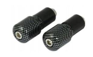 Handlebar ends 17.5 mm carbon color (universal) (617CF)