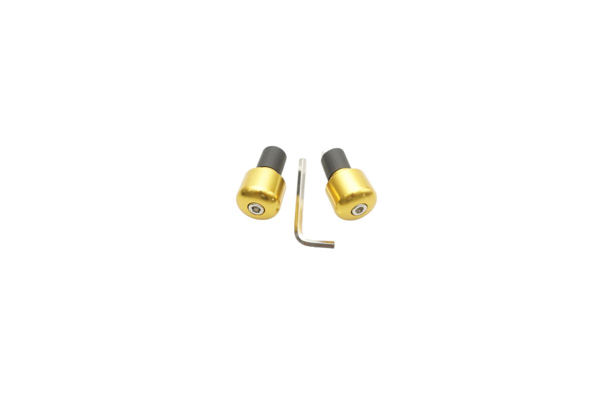Handlebar ends 17.5 mm gold color (universal) (617OR)