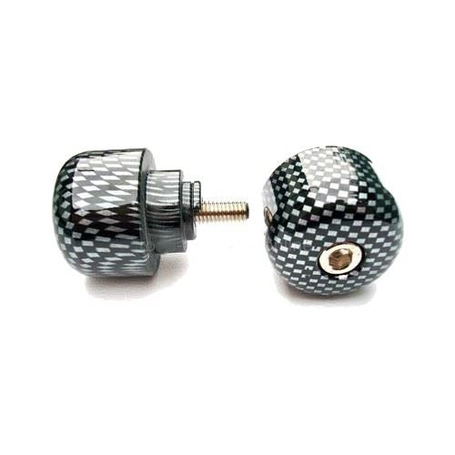 Handlebar ends M6x45 carbon color (Honda standard) Honda CB, CBF, CBR, VFR, VTR 250–1300 1987–2008 (901CF)