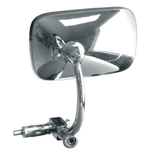Mirror universal chrome handlebar‑mount Ducati SportClassic/Triumph Thruxton 865‑1000 2004–2010 (E296)
