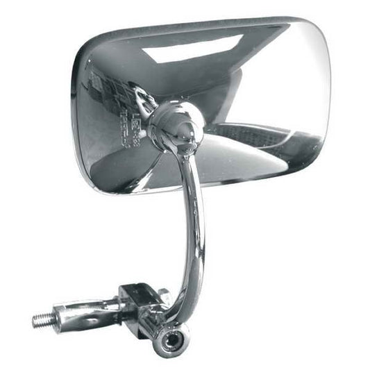 Mirror universal chrome handlebar‑mount Ducati SportClassic/Triumph Thruxton 865‑1000 2004–2010 (E296)