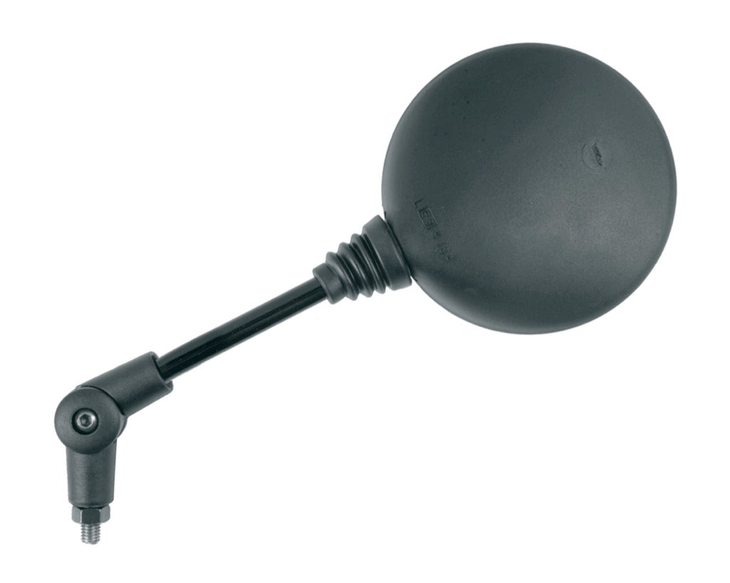 Mirror universal adjustable (left/right) M10 round black (E366)