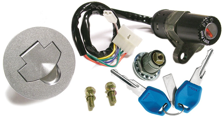 Ignition switch + fuel cap + lock Aprilia Europa 50 90–93, AF1 Futura 125 90–92 (6522)