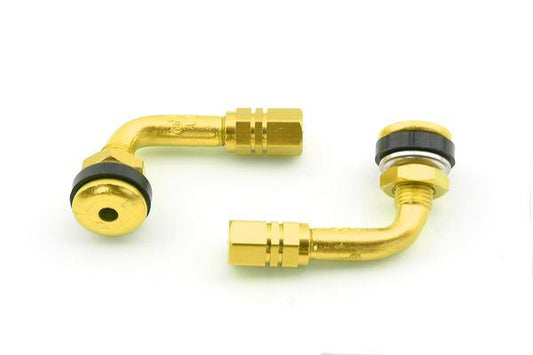 Angled tire valve gold (set of 2) (952OR)