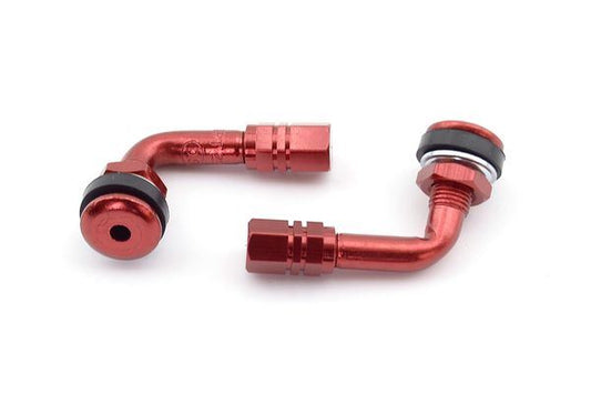 Angled tire valve red (set of 2) (952RJ)