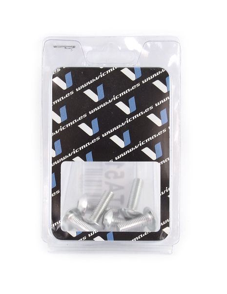 Fairing screw set M5×15 (6 pcs) silver (TA515PL)