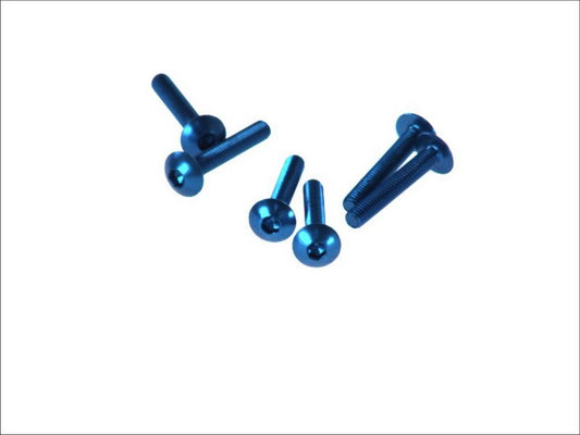 Fairing screw set M5×30 (6 pcs) blue (flat Allen) (TA530AZ)