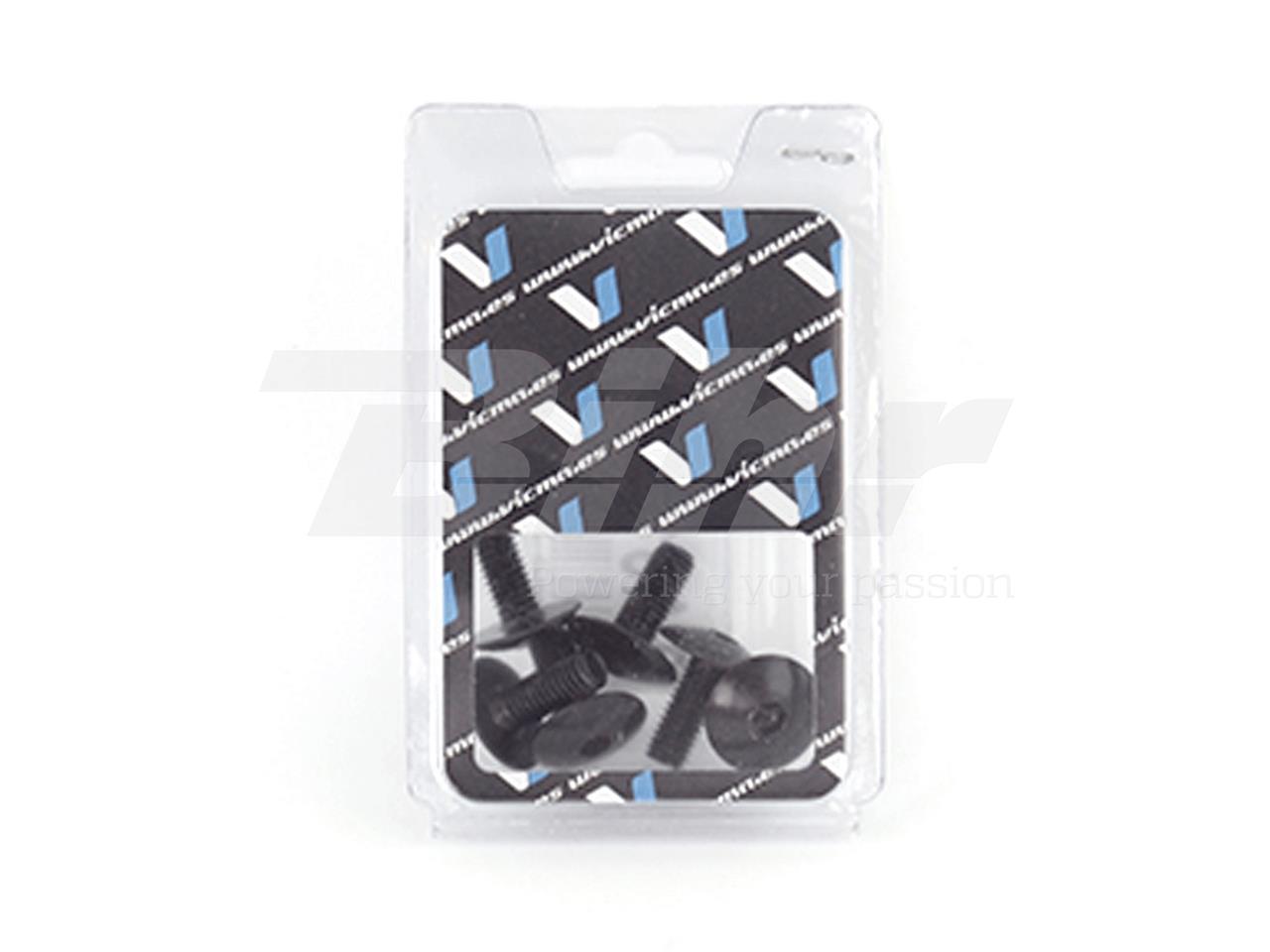 Fairing screw set M6×15 (6 pcs) black (TA615NR)