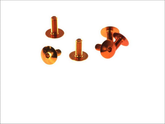Fairing screw set M6×15 (6 pcs) orange (TA615NO)