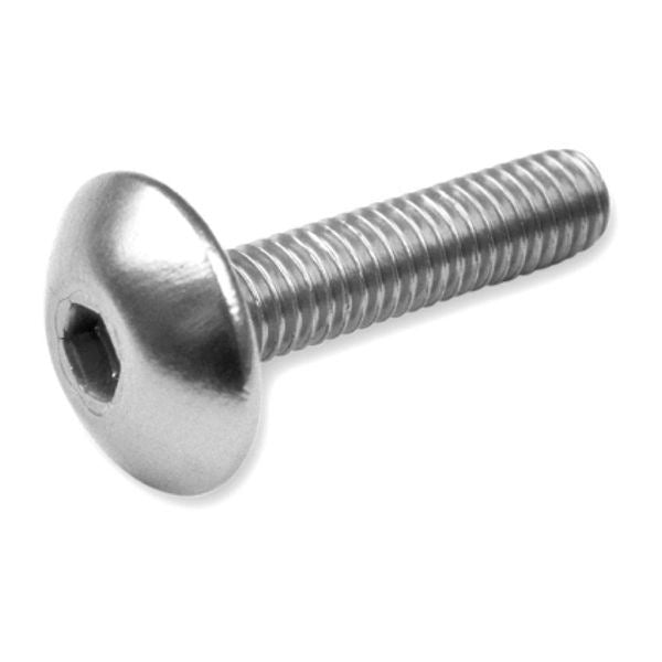 Fairing screw set M6×30 (6 pcs) silver (flat Allen) (TA630PL)
