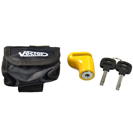 Disc brake lock with cover yellow (4777)