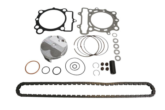 Top-end repair kit Kawasaki KX 250F 21-22 STD +0.01 mm = 77.96 mm 14.1:1 (piston, top-end gaskets, timing chain)