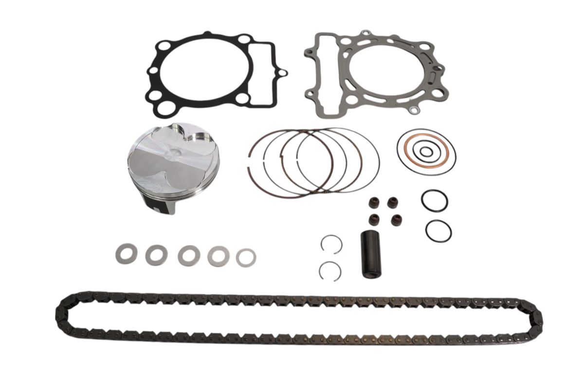Top-end repair kit Kawasaki KX 250F 23-24 STD +0.02 mm = 77.97 mm 14.1:1 (piston, top-end gaskets, timing chain)