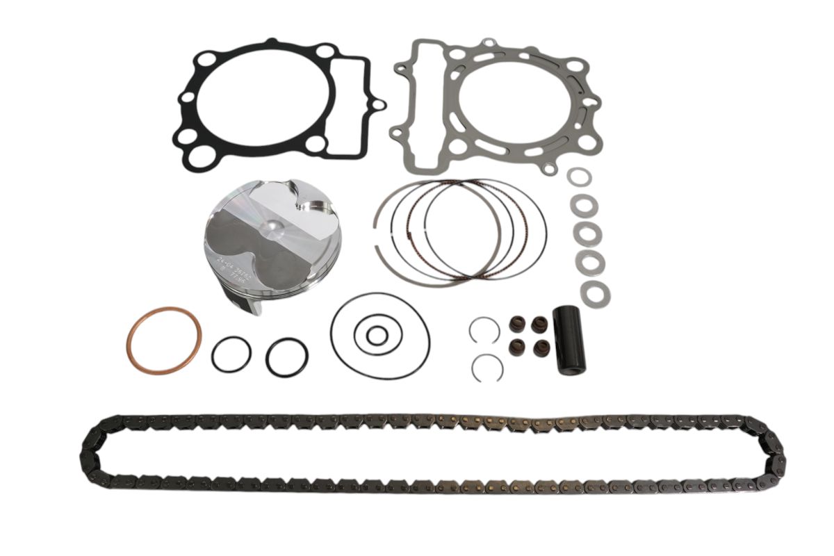 Top-end repair kit Kawasaki KX 250F 21-22 STD +0.02 mm = 77.97 mm 14.1:1 (piston, top-end gaskets, timing chain)