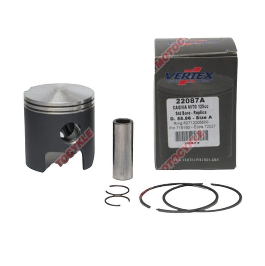 Piston Cagiva Mito 125 -93, 99-07 (56.00 mm) domed crown (rings 52712005600 x2 pcs)