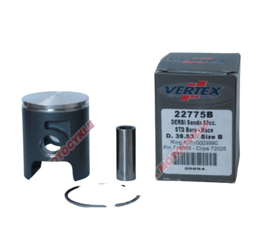 Piston Derbi (ring 53010003990 x1 pc) (39.82 mm) pin 12 mm