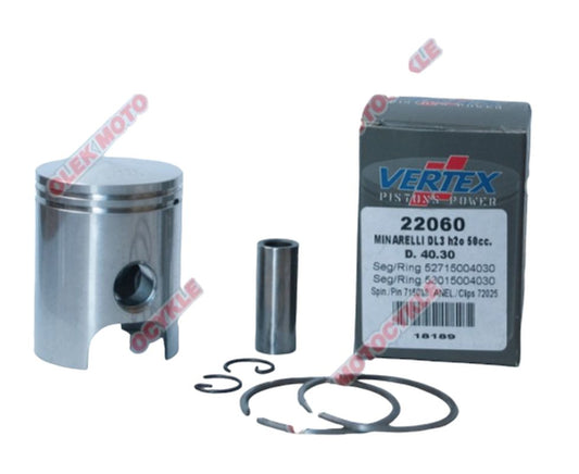 Piston Minarelli 50 water-cooled 40.80 mm +0.50 mm (rings 53015004080 x1, 52715004080 x1)