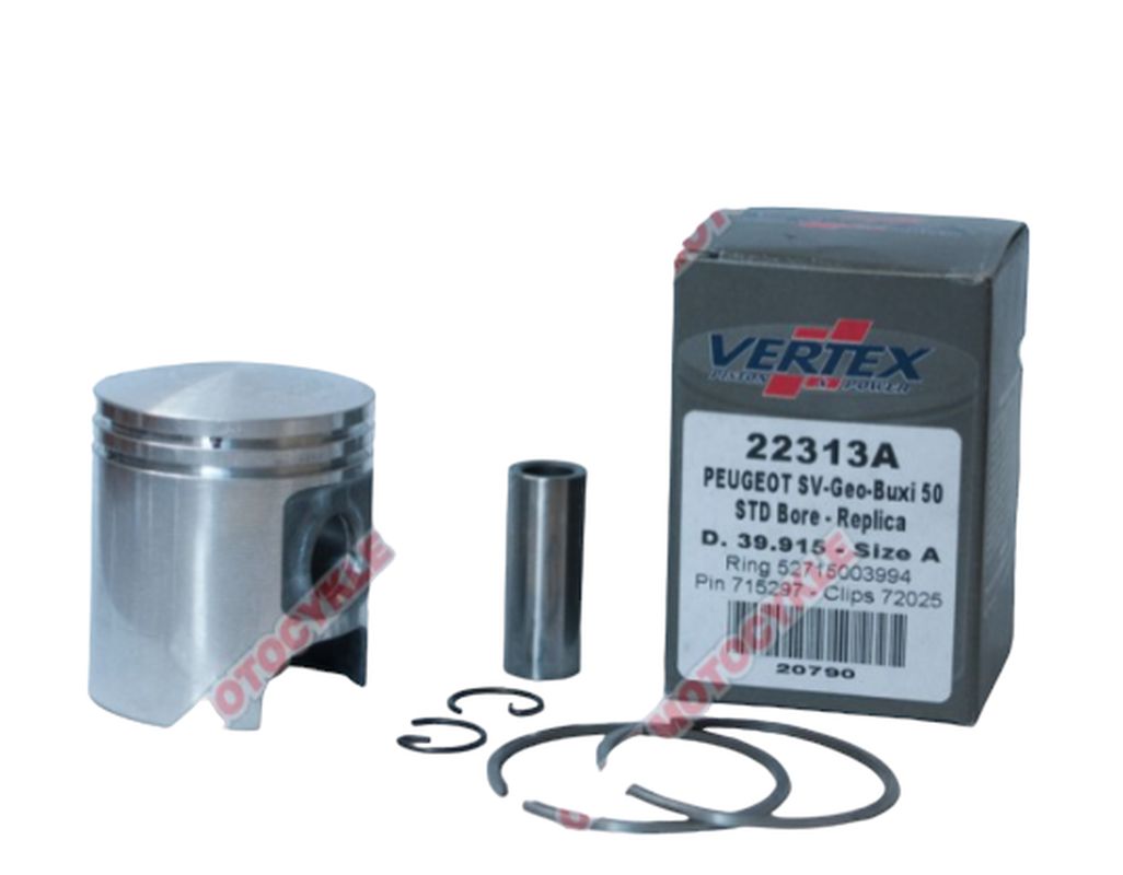Piston Peugeot SV/Buxy/Elyseo/Trekker 50 (39.915 mm) (rings 52715003994 x2 pcs)
