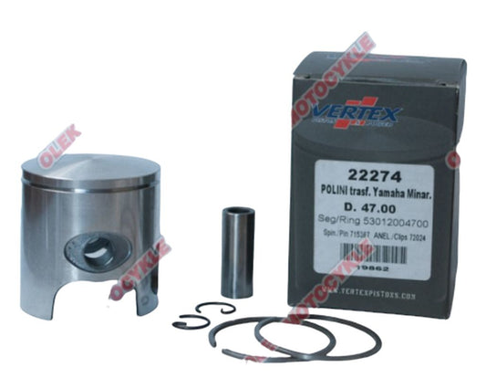 Piston Polini/Minarelli/Yamaha 47.95 mm pin 10 mm (rings 53012004800 x1 pc)