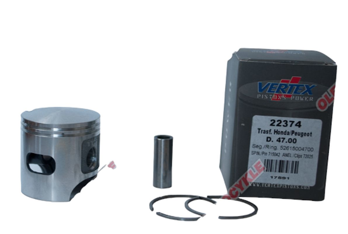Piston Top Performances Honda/Peugeot 47.80 mm pin 12 mm