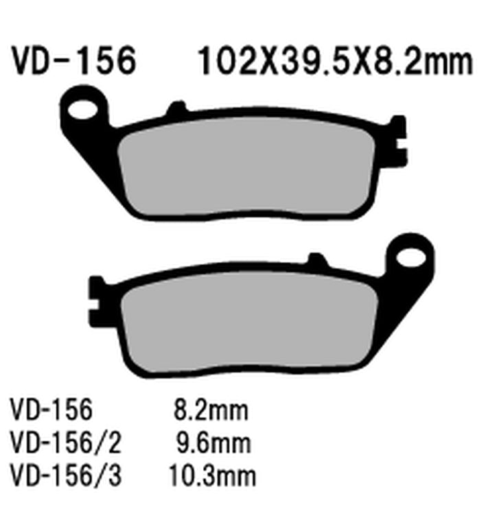 Brake pads KH142 / KH196 sintered metal (gold) (Made in Japan)