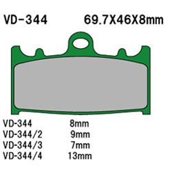 Brake pads KH158 (Made in Japan)