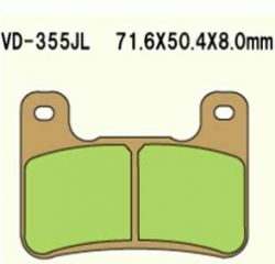 Brake pads KH379 sintered metal (gold) GSX-R 750 04-09, GSX-R 1000 04-09, ZX-10R 08-10 (Made in Japan)