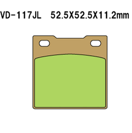 Brake pads KH45 sintered metal (gold) (Made in Japan)