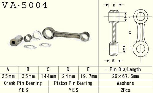 Connecting rod Honda CR 500 87-01 (VA5004) (Made in Japan)