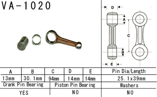 Connecting rod Honda TRX 90 93-19 (VA1020) (Made in Japan)