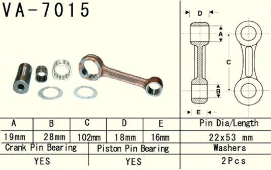 Connecting rod Suzuki RM 125 99-03 (VA7015) (Made in Japan)