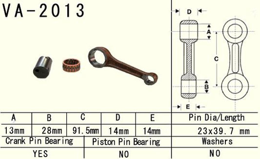 Connecting rod Yamaha YFM 80 85-08 (VA2013) (Made in Japan)