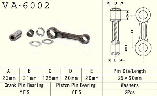 Connecting rod Yamaha YZ 250 90-98