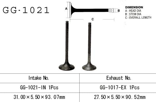 Intake valve Honda TRX 350 86-89 (1 per vehicle) (OEM: 14711-HA7-670) (1 pc) (Made in Japan)
