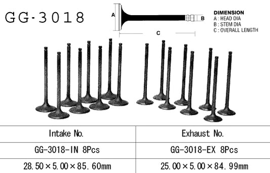 Intake valve Suzuki GSF 1200 Bandit 97-02, GSX-R 1100 86-90, GSX 1100 F/G 88-93 (OEM: 12911-06B02) (1 pc) (Made in Japan)